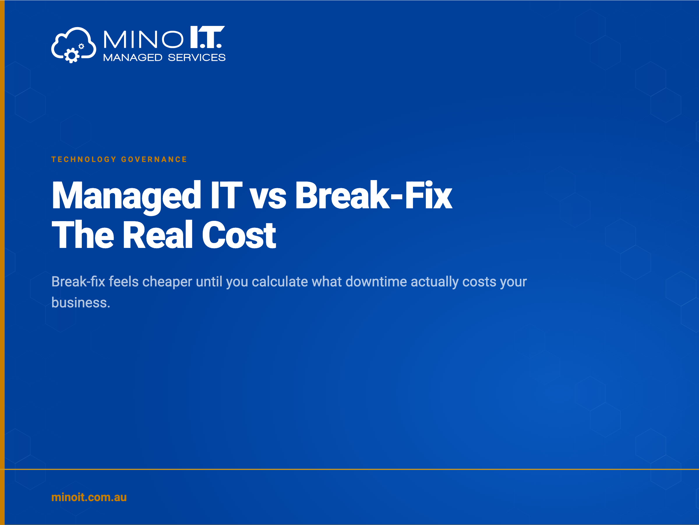 Managed IT versus break-fix - the real cost of downtime for your business