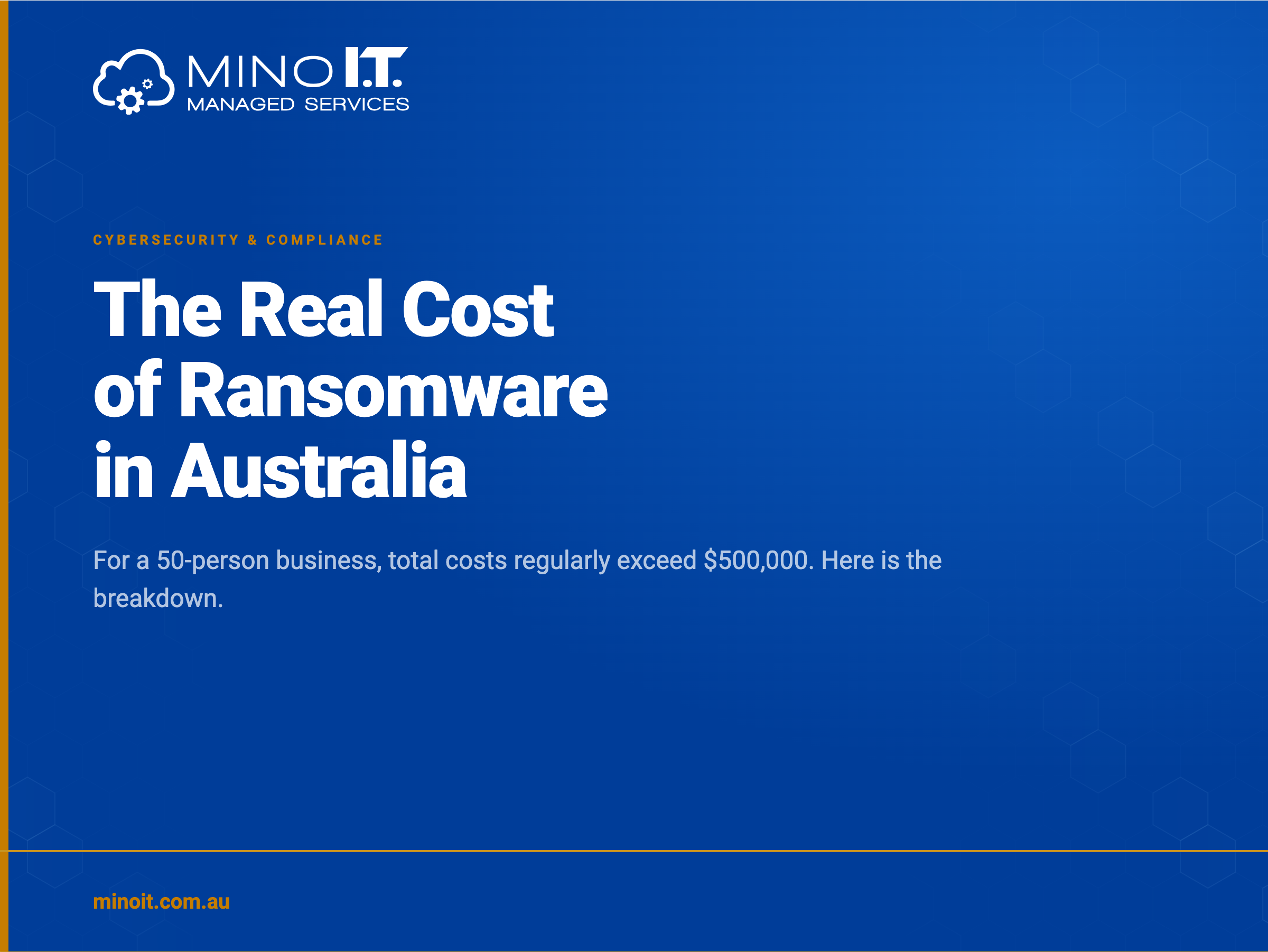 The real cost of ransomware in Australia for a 50-person business